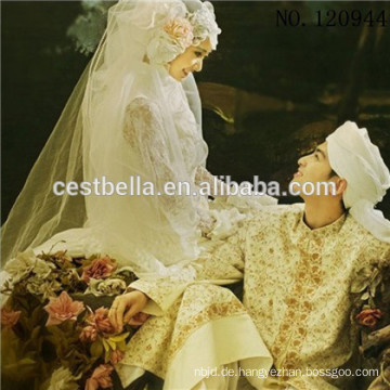 Großhandel Saudi Aba Maxi Hochzeitskleid Islamic Kaftan Hochzeitskleid